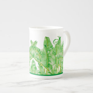 Banana Löv på en Bone China Mugg Benporslin Mugg