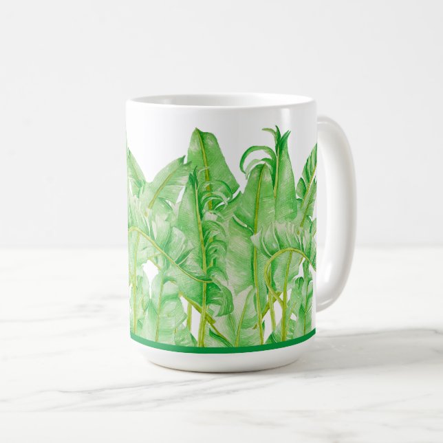 Banana Löv på klassisk Mugg (15 oz.) (Framsida höger)