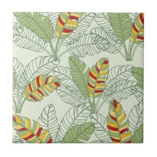 Banana Löv Retro Jungle Ceramic Tile Kakelplatta