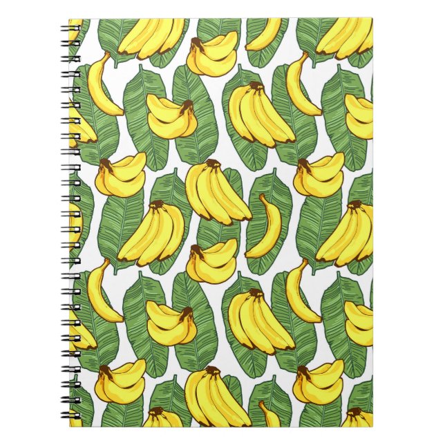Banana Löv: Tropical Fruit Mönster Anteckningsbok (Framsidan)