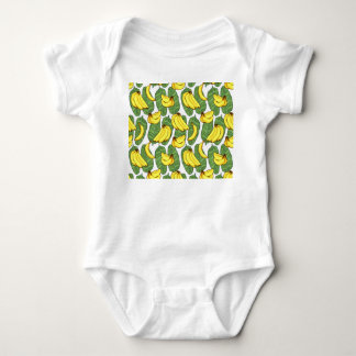 Banana Löv: Tropical Fruit Mönster T Shirt