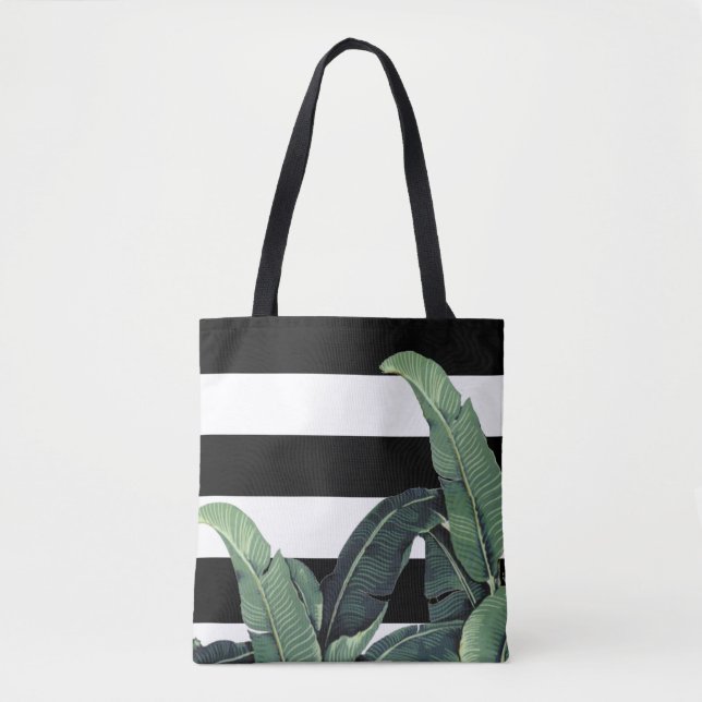 Banana Löv Tropical Rand Bag - Martinique Print Tygkasse (Framsida)