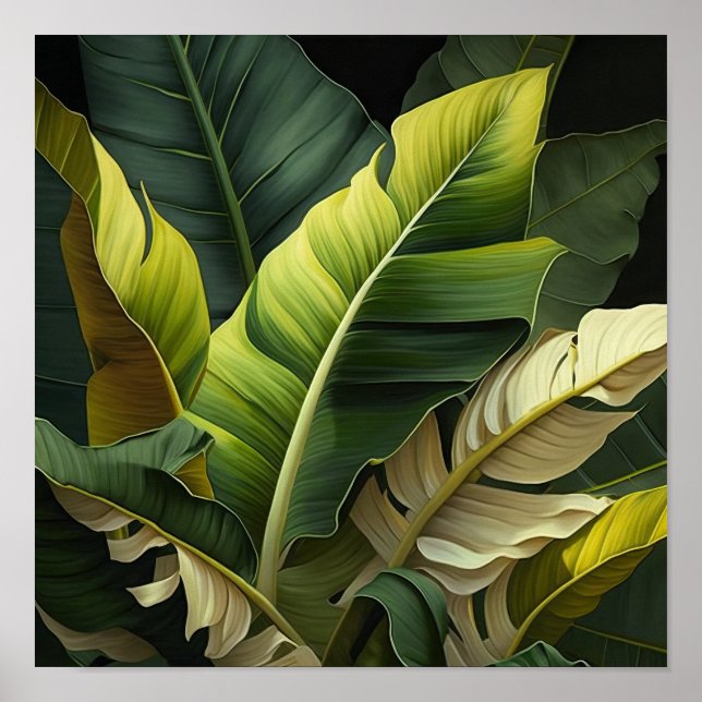 Banana Lövs Art Print Poster (Framsidan)