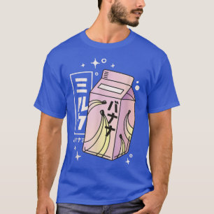 Banana Mjölk Anime E-girl Kawaii Clothes Japanska T Shirt