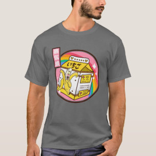 Banana Mjölk Carton Japan Stil 80S Otaku Vaporwav T Shirt