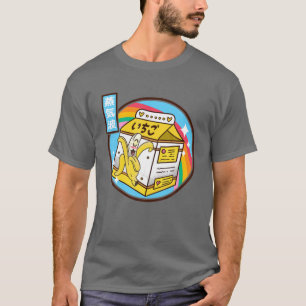 Banana Mjölk Carton Japan Stil 80S Otaku Vaporwav T Shirt