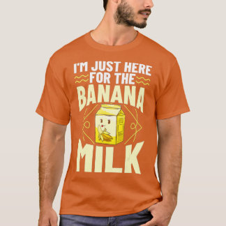 Banana Mjölk Milkskaka koreanska smaksatta choklat T Shirt