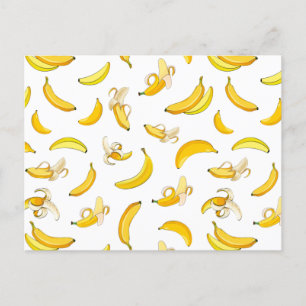 Banana Mönster 4 Helg Vykort