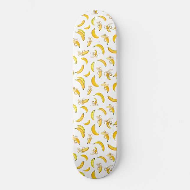 Banana Mönster 4 Mini Skateboard Bräda 18,5 Cm (Framsida)