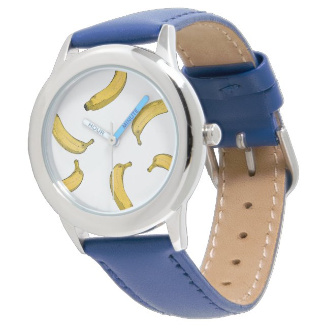 Banana Mönster Armbandsur (Vinklad)