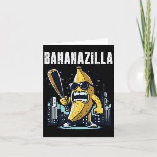 Banana Monster Bananazilla Roligt Frukt Meme Män K Kort