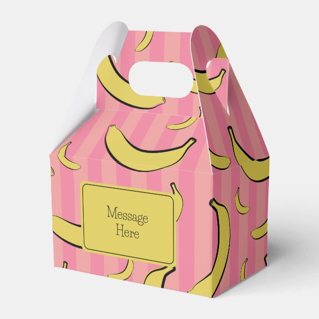 Banana Mönster Favoritlåda Presentaskar (Framsidan Sidan)