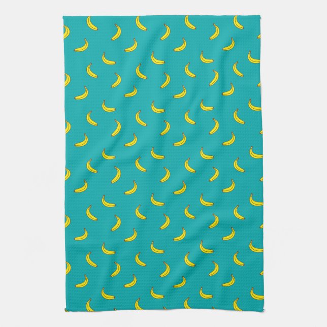 Banana Mönster Kitchen Towel Kökshandduk (Vertikal)