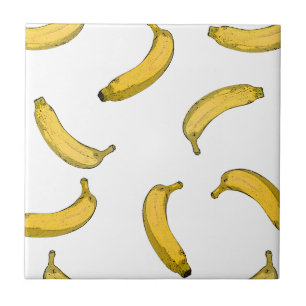 Banana mönster sketch-version kakelplatta