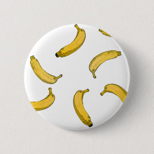 Banana mönster sketch-version knapp