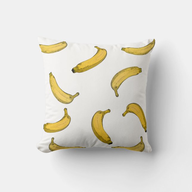 Banana mönster sketch-version kudde (Framsida)