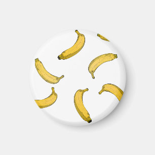 Banana mönster sketch-version magnet