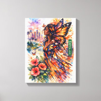 Banana Moon Over Turquoise Seas Canvastryck