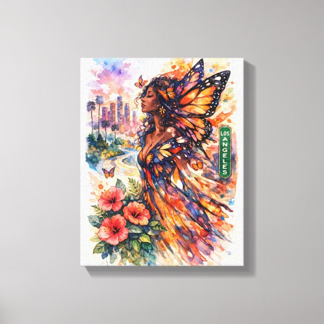 Banana Moon Over Turquoise Seas Canvastryck (Framsida)