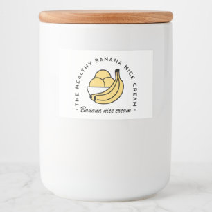 Banana nice glass friska fruktplantor mat etiketter