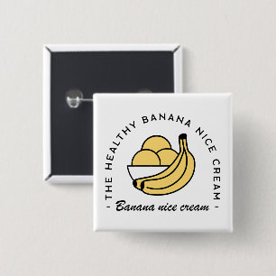 Banana nice kräm friska sommarfruktestetiska knapp