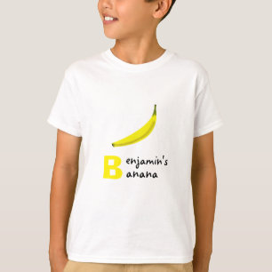 Banana och brev "B" för ditt namn T Shirt