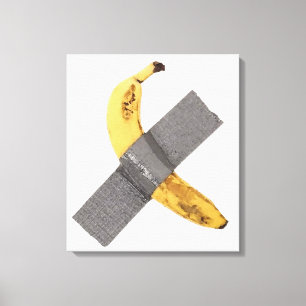 Banana och Silver Tape Canvastryck