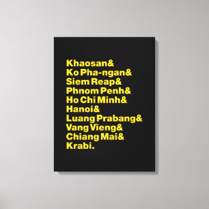 Banana Pancake Trail / Circuit Canvastryck