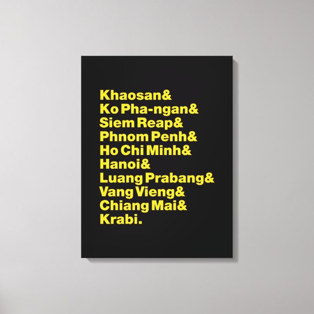 Banana Pancake Trail / Circuit Canvastryck (Framsida)