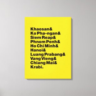 Banana Pancake Trail / Circuit Canvastryck