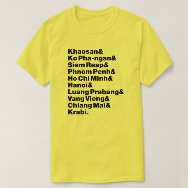 Banana Pancake Trail/Circuit T Shirt (Design framsida)