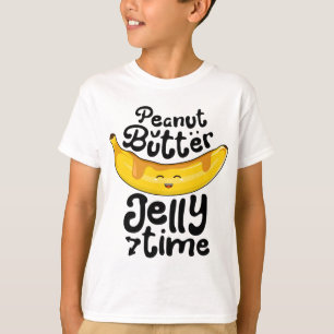 Banana Peanut Butter Jelly Time Funny Sweet Fruit T Shirt