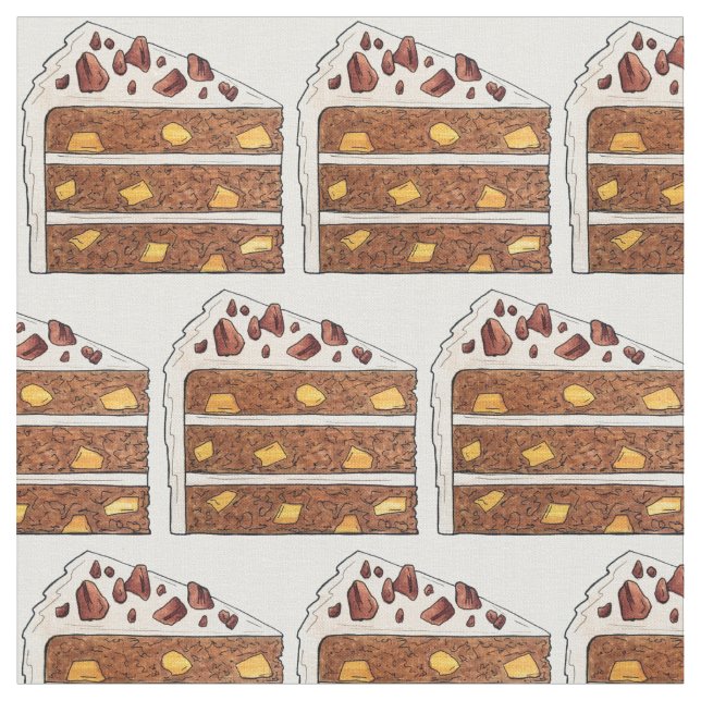 Banana Pineapple Spice Southern Hummingbird Cake Tyg (Närbild)