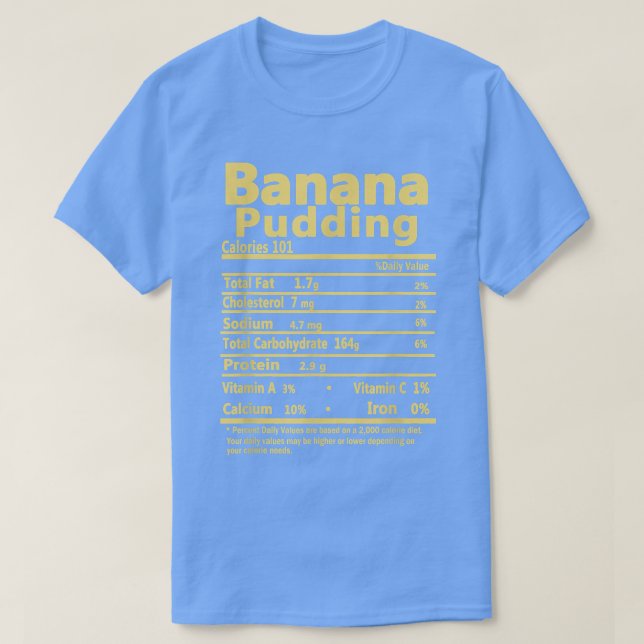 Banana Pudding Thanksgiving Outfit Family Nutriti T Shirt (Design framsida)