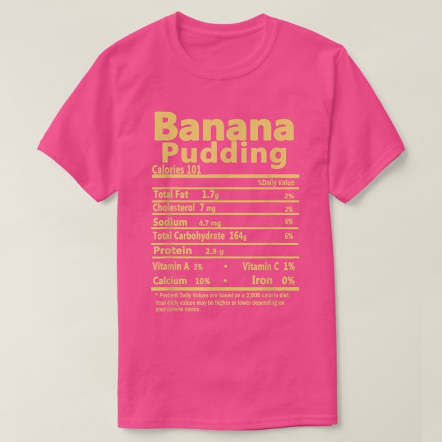 Banana Pudding Thanksgiving Outfit Family Nutriti T Shirt (Design framsida)