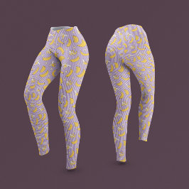 Banana Rand Vector Mönster | LILA Leggings