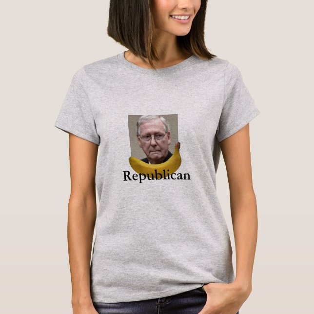 Banana Republican Mitch McConnell T-Shirt (Framsida)