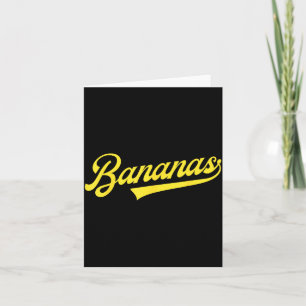 Banana Retro Humor Bananas Clic Män Kvinnor Barn Kort