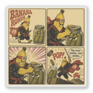 Banana Ronin Pickleburk — Den Sanna Striden Inuti Klistermärken