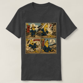 Banana Ronin Slip — Rolig Bushido-seriestripp T Shirt
