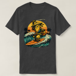 Banana Ronin Surfer — Vintage Summer Warrior  T Shirt
