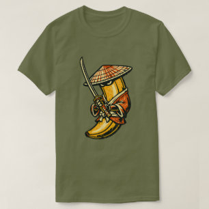 Banana Ronin — Vandrig Samuraj Rolig Frukt T Shirt