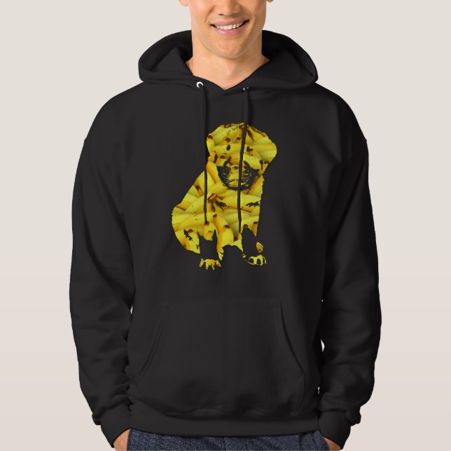 Banana Rottweiler Puppy Hoodie (Framsida)