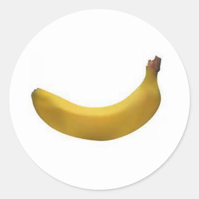 Banana Runt Klistermärke (Framsida)