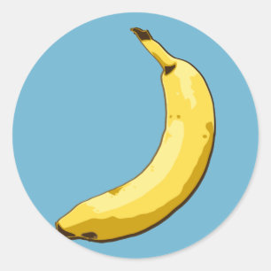 Banana Runt Klistermärke