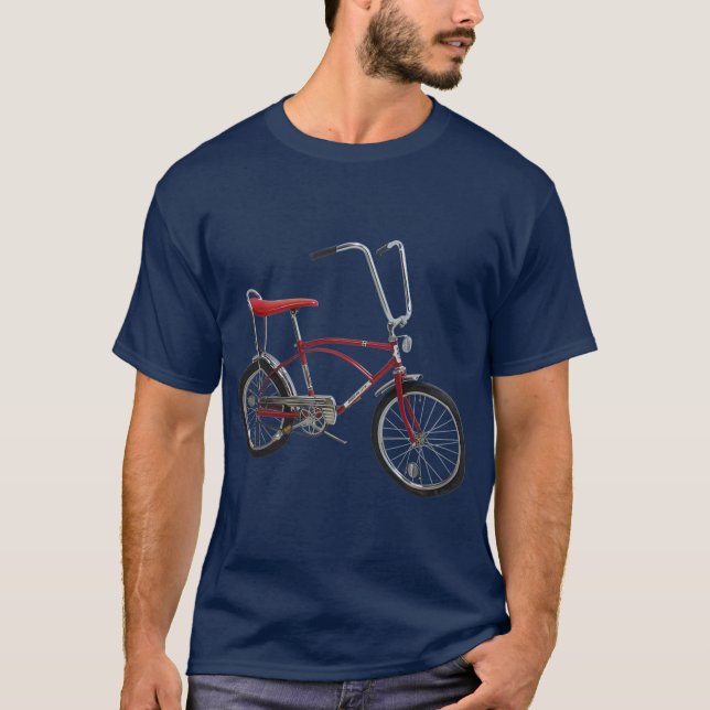 Banana Seat Bicycle 1970s Bike Premium T Shirt (Framsida)