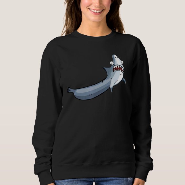 Banana Shark Banana Humous Joke Combination T Shirt (Framsida)