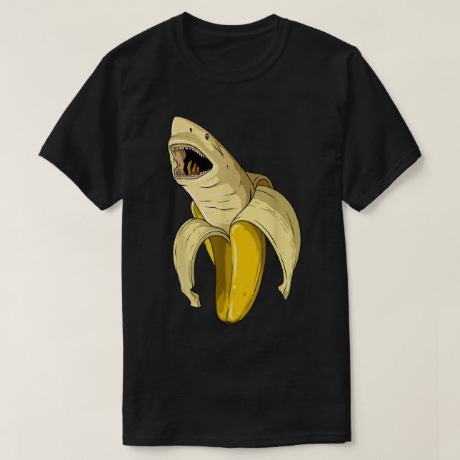 Banana Shark Banana ThMeed Party Shark Théed Part  T Shirt (Design framsida)