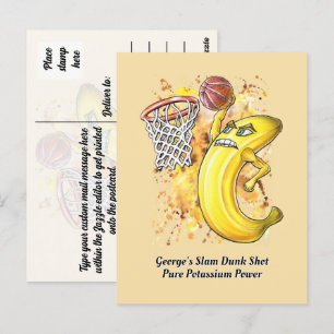 Banana Slam dunk Pure KaliumPower Fruitarian Vykort