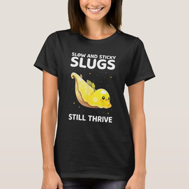 Banana Slug Collecting Quote for Slug Science 12 T Shirt (Framsida)